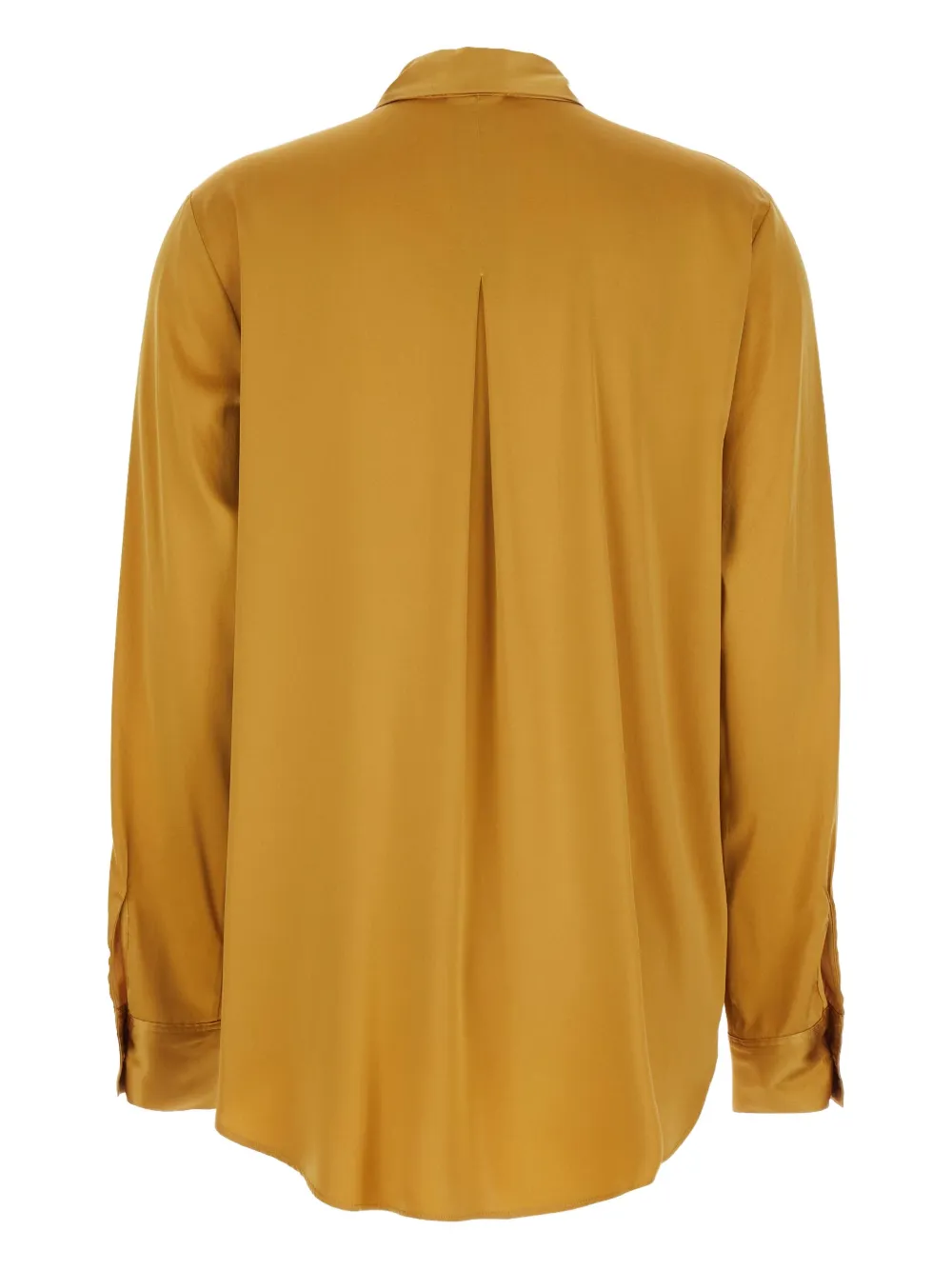 Forte button-down silk shirt Geel