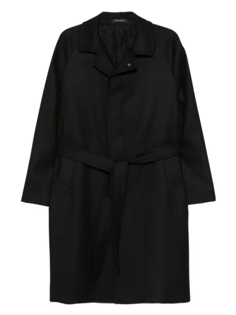Tagliatore belted raglan-sleeve coat