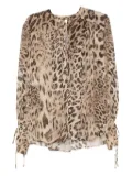 THE ANDAMANE leopard-print blouse - Neutrals