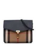 Burberry Pre-Owned 2000-2017 Small Leather and House Check Canvas Derby Macken crossbody bag - Blue