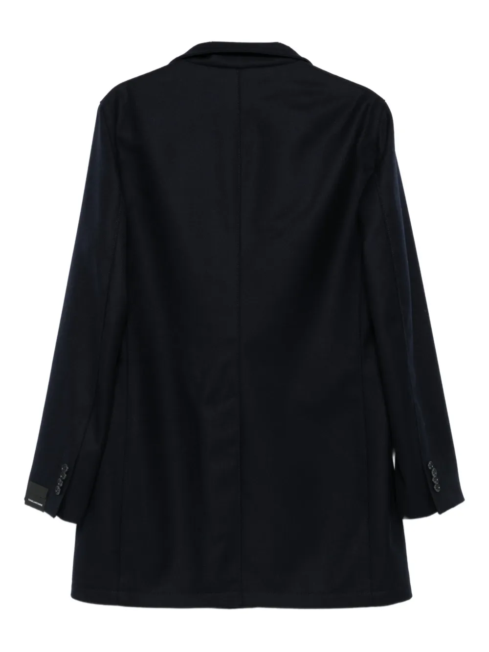 Tagliatore Buttoned Coat In Black