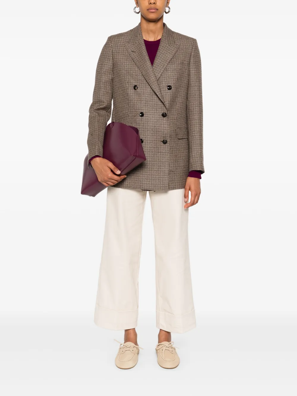 Tagliatore blazer con doble botonadura y estampado pied de poule | Blazers | Image 2