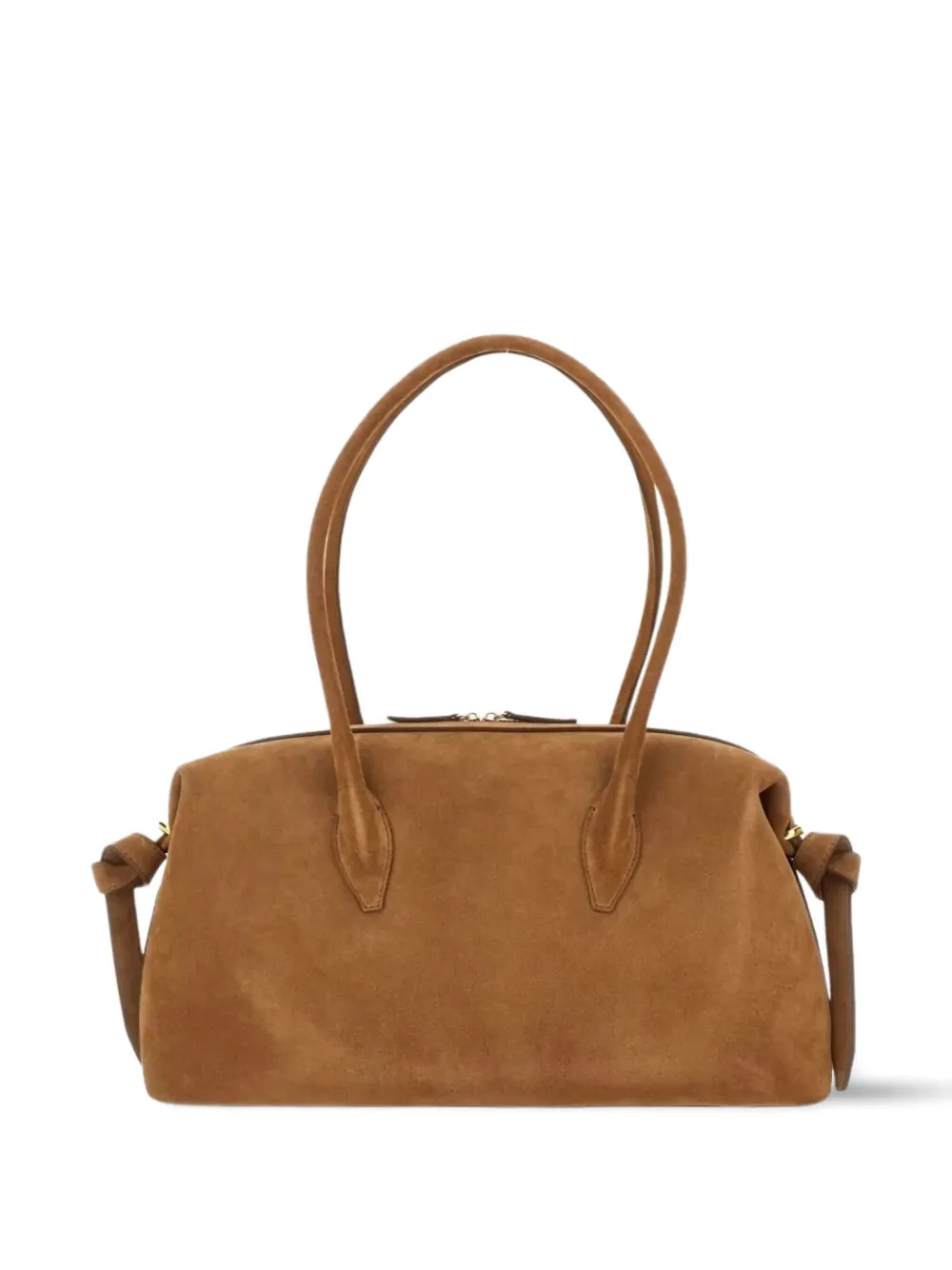 Yuzefi Suede Top-handle Shoulder Bag In Brown