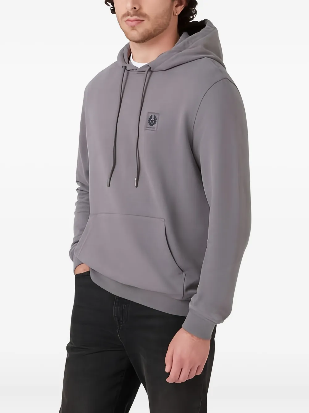Belstaff hoodie met logopatch Grijs