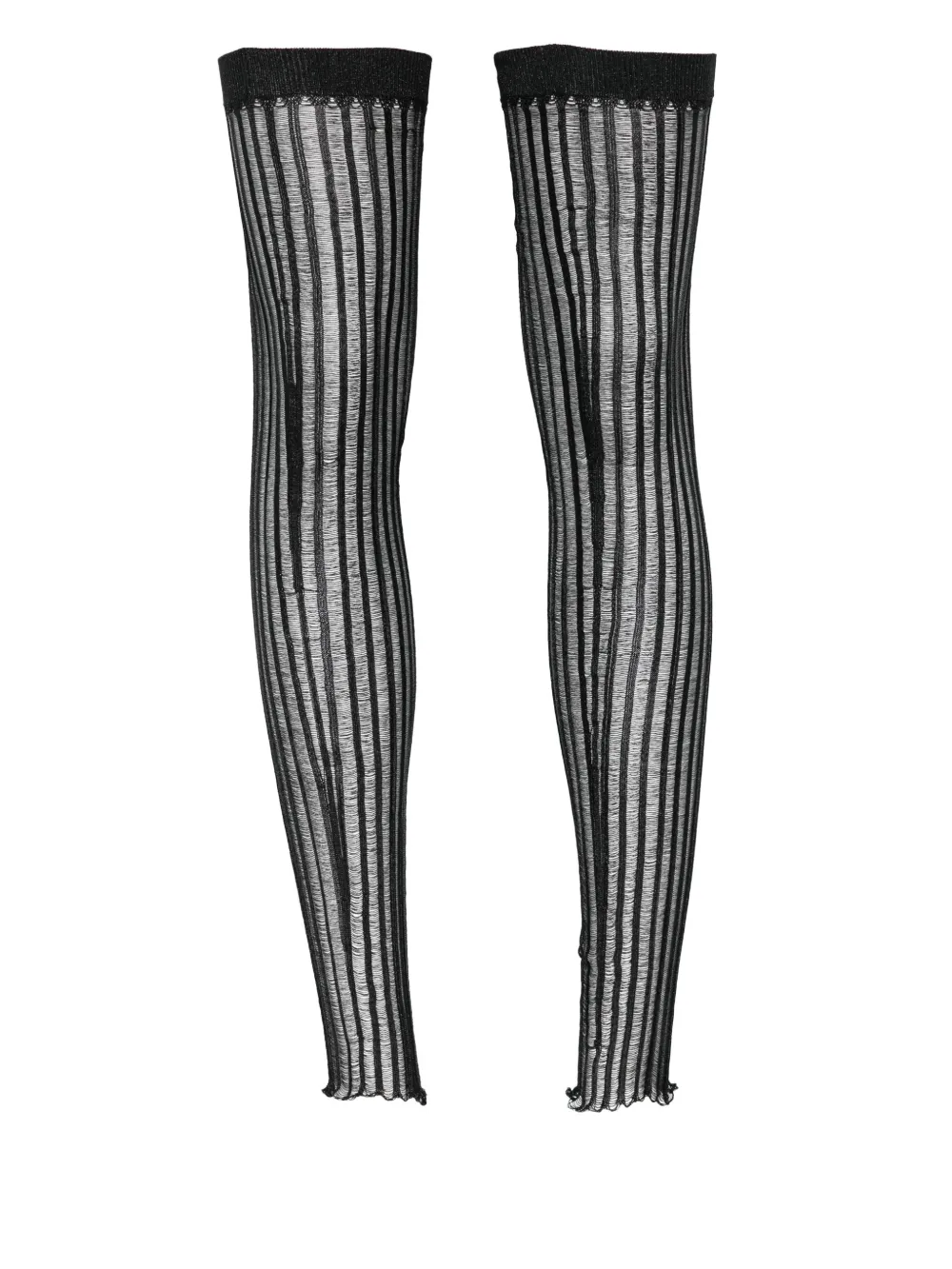 Cfcl Ribbed-knit Stockings In Black