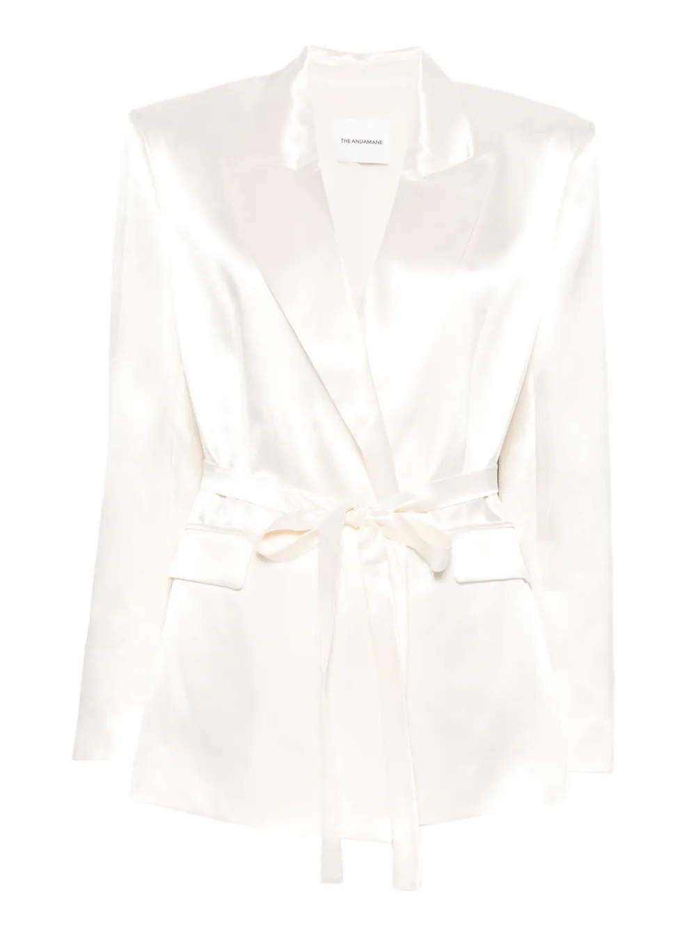 THE ANDAMANE tie-waist jacket | White | Image 1