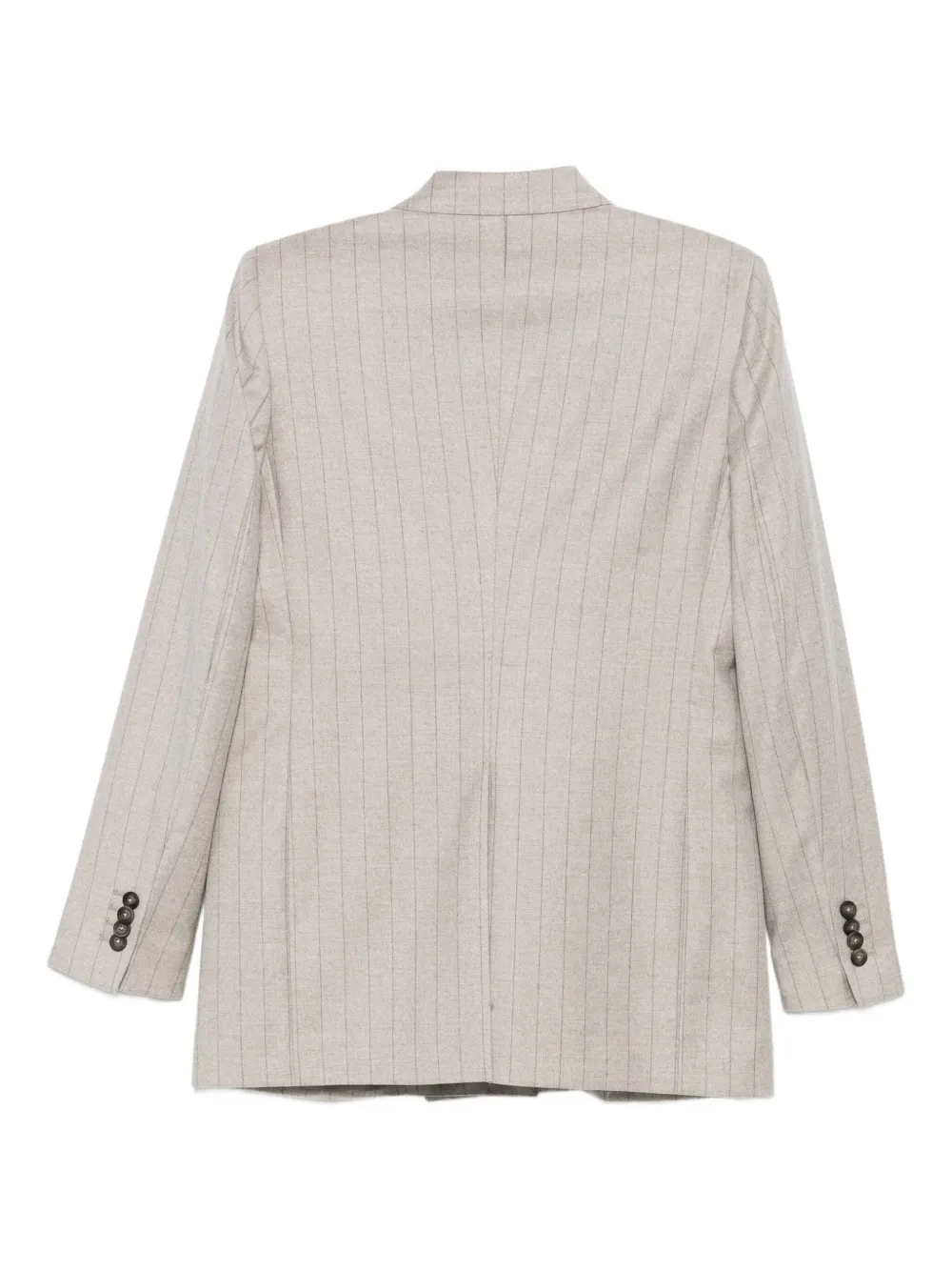 Tagliatore Pinstriped Double-breasted Blazer In Gray