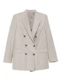 Tagliatore pinstriped double-breasted blazer - Neutrals