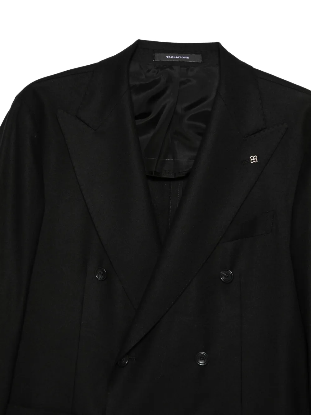 Tagliatore Blazer met dubbele rij knopen Zwart