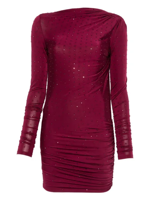 THE ANDAMANE crystal-embellished open-back dress