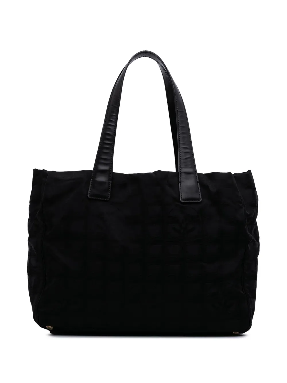 CHANEL Pre-Owned 2005-2006 New Travel Line Nylon tote bag - ブラック CHANEL Pre-Owned 2005-2006 New Travel Line Nylon tote bag - ブラック