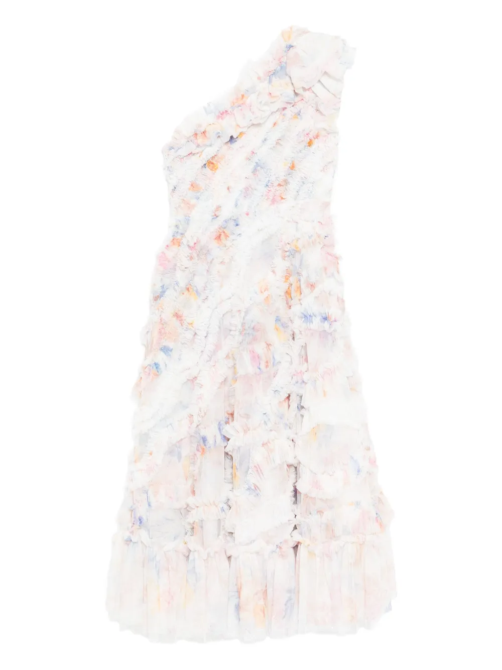 Needle & Thread robe Mariannes à une épaule | blanc | Image 1