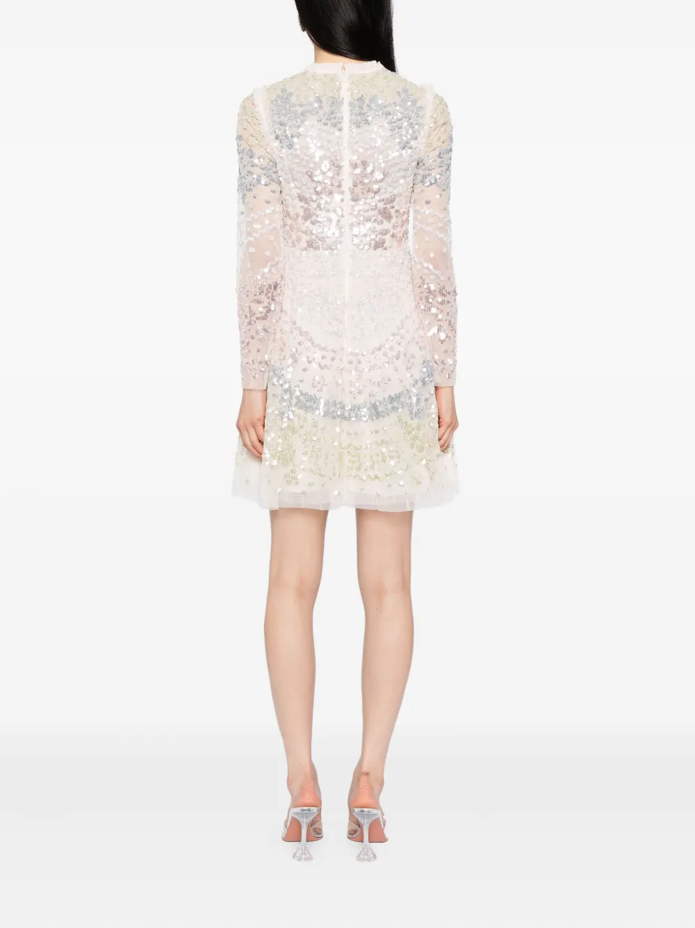 Needle & Thread Angeline mini-jurk Beige