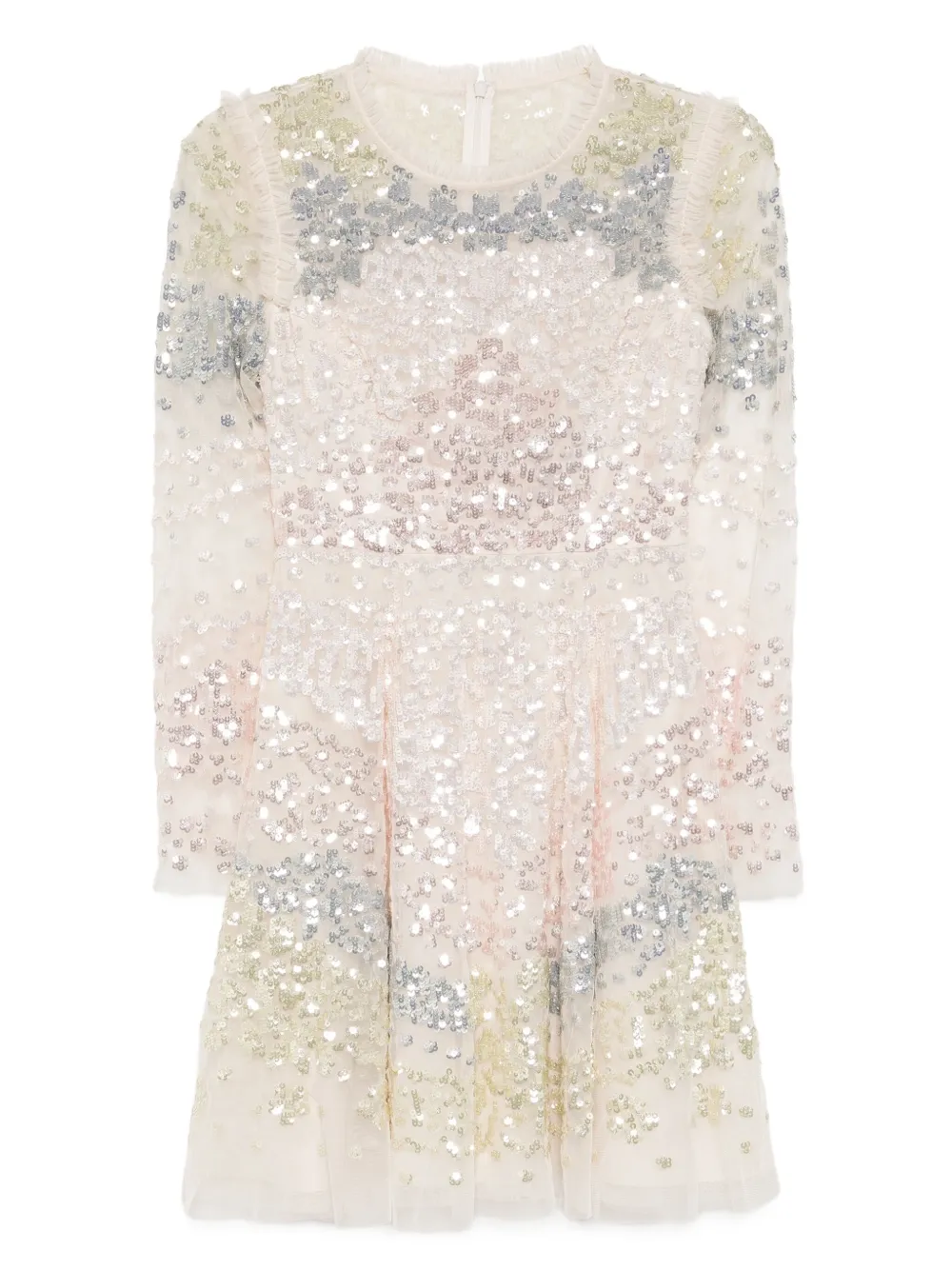 Needle & Thread Angeline mini-jurk Beige