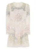 Needle & Thread Angeline mini dress - Neutrals
