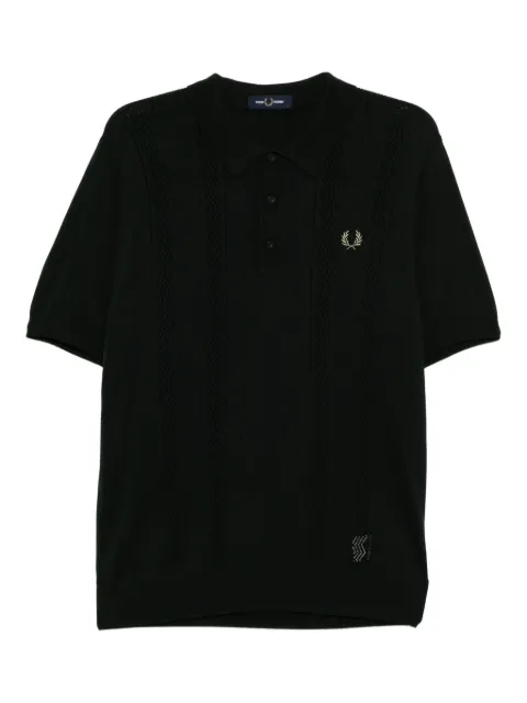 Fred Perry playera tipo polo tejida