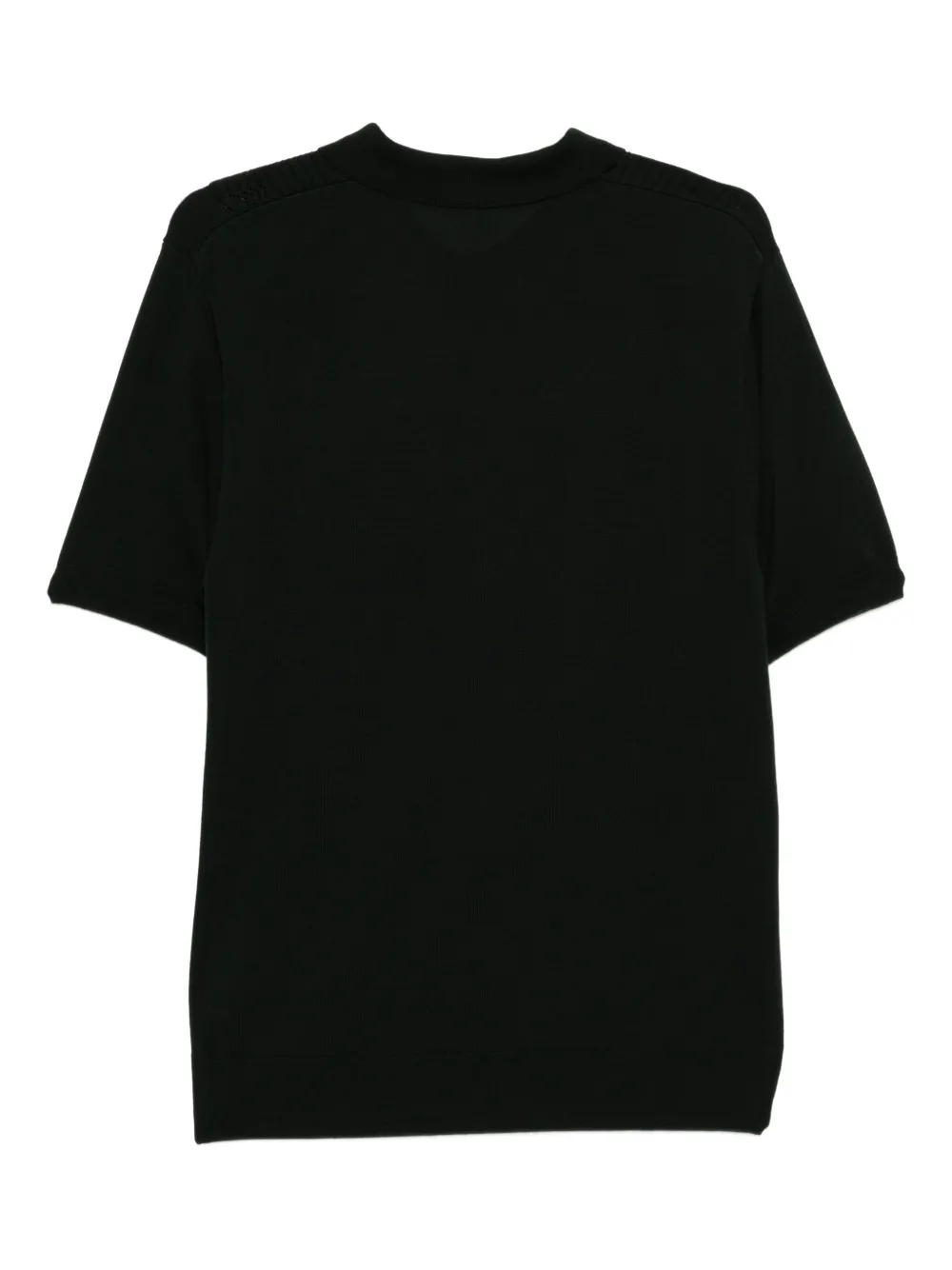 Fred Perry Gebreid poloshirt - Zwart