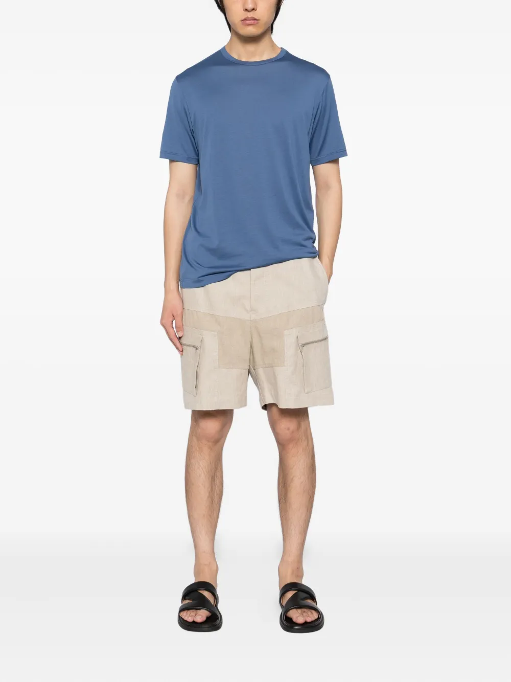 Sunspel Klassiek T-shirt - Blauw