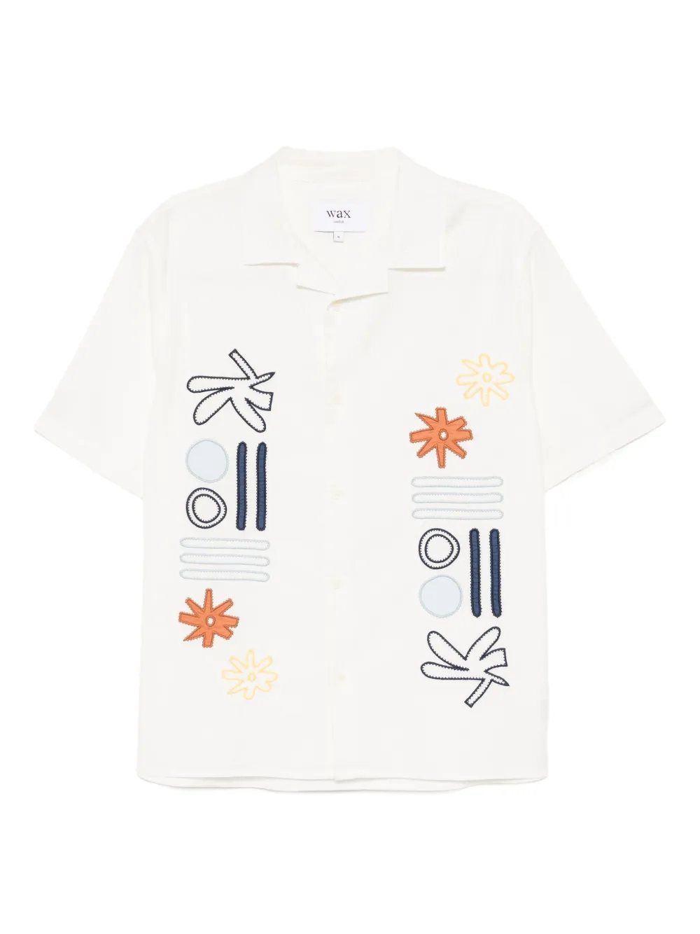 Wax London graphic-appliqué shirt | Neutrals | Image 1