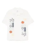 Wax London graphic-appliqué shirt - Neutrals