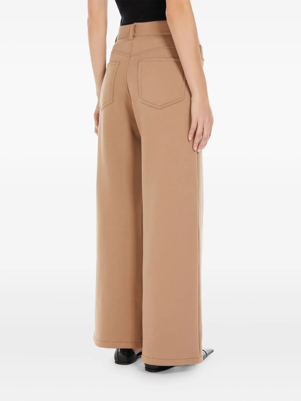 'S Max Mara Jeans met wijde pijpen - Bruin
