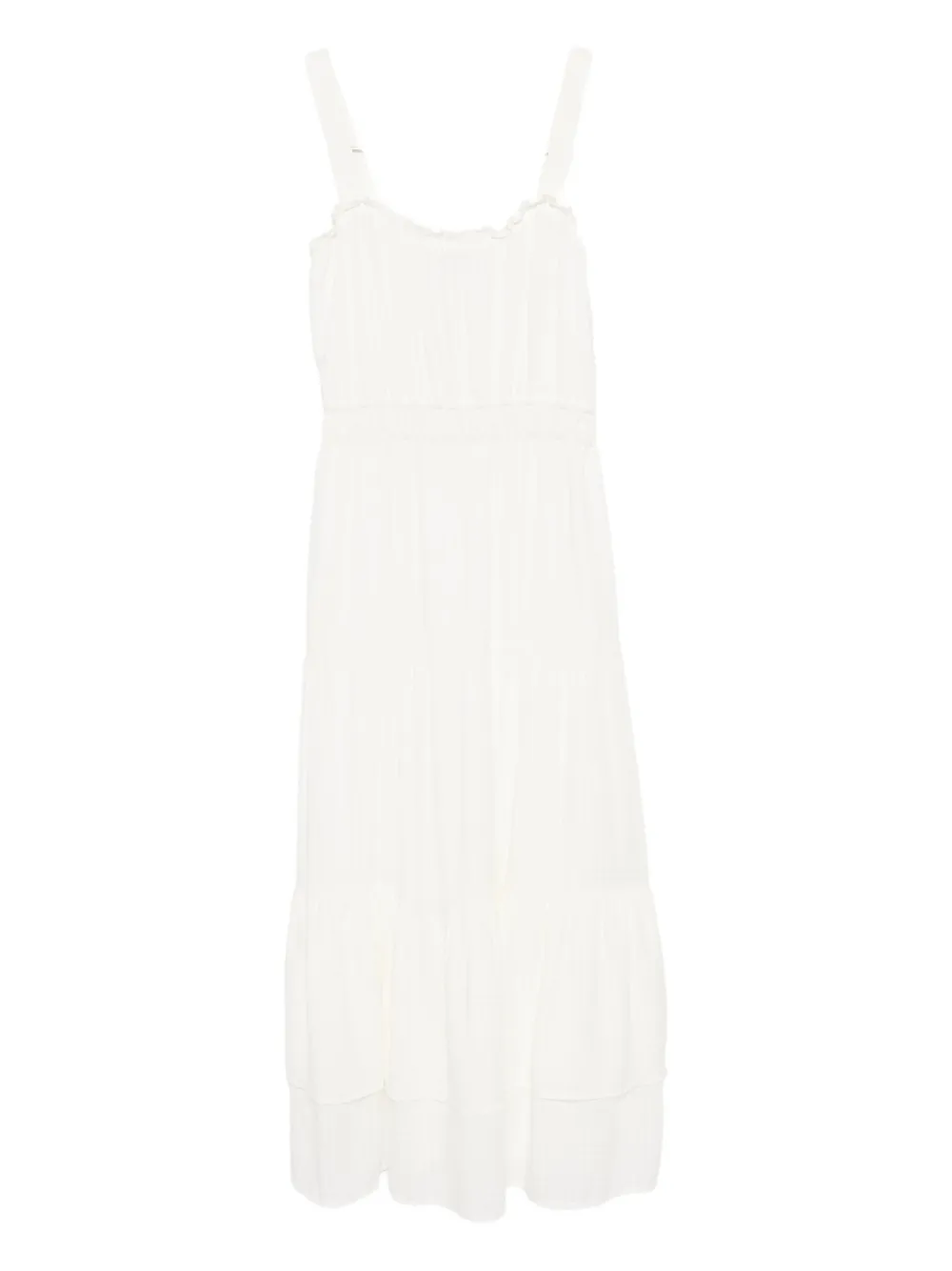 Paige Persimmon Rayon-blend Midi Dress In White