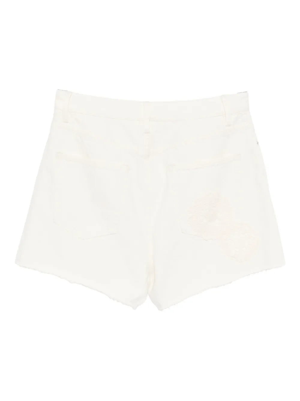 Frame Crochet Dare Shorts In White