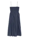 Matteau shirred dress - Blue