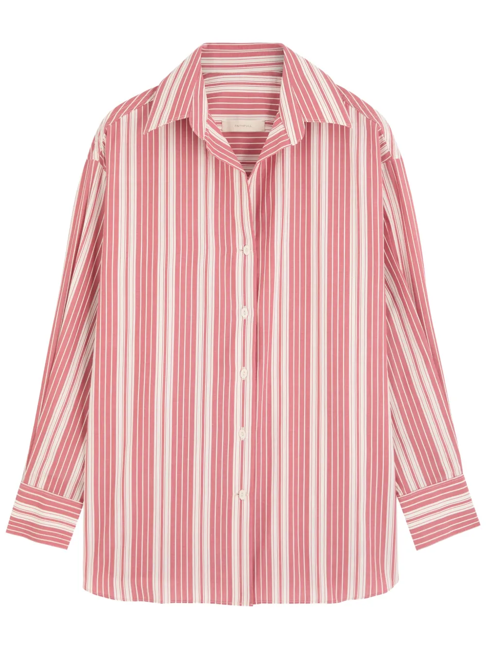 Faithfull the Brand striped button-down shirt - Roze