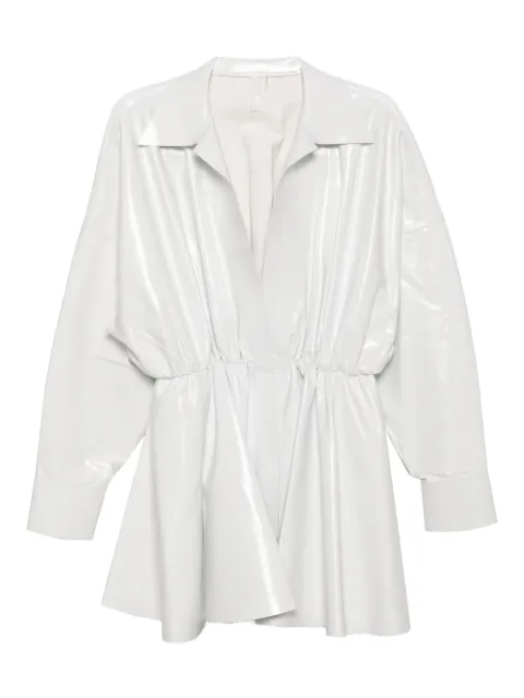 Norma Kamali shirt flared mini dress