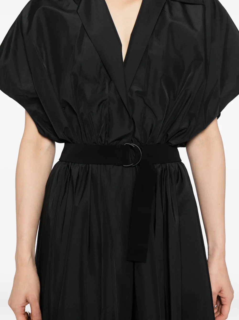 Norma Kamali Flared blousejurk Zwart