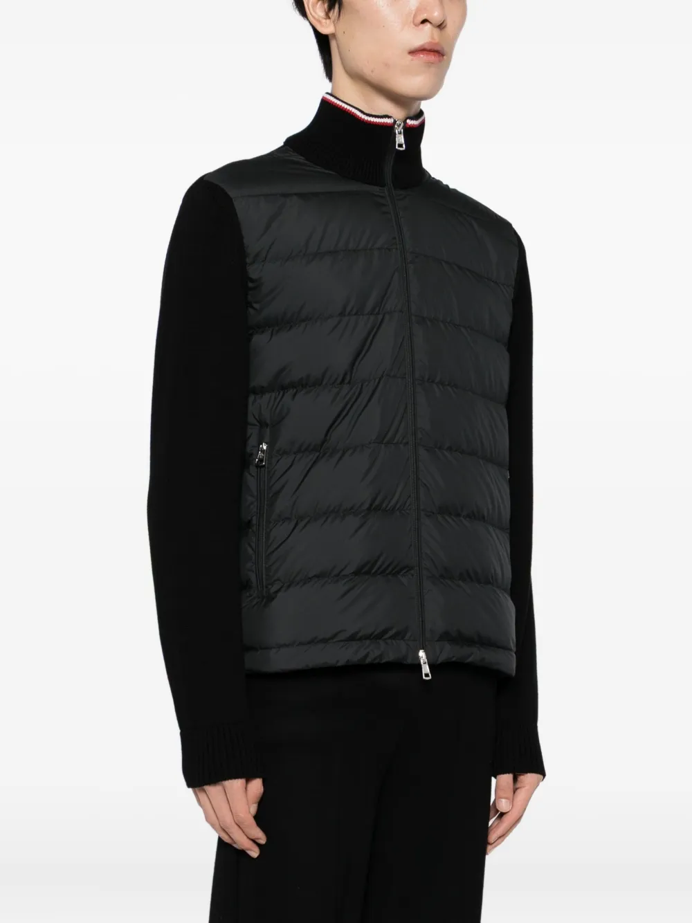 Moncler Jack met logopatch Zwart