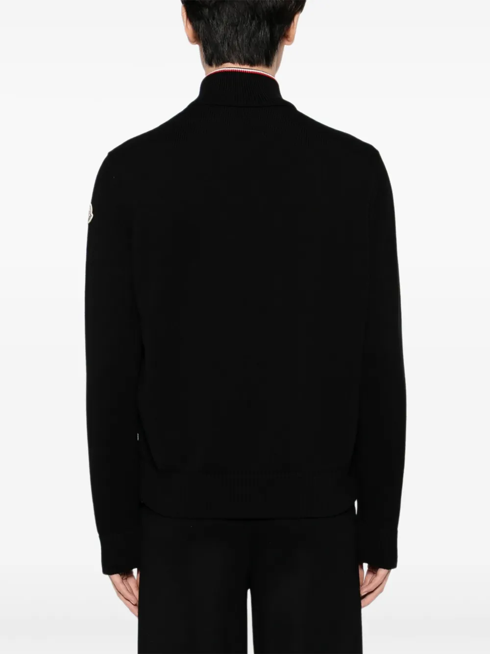Moncler Jack met logopatch Zwart
