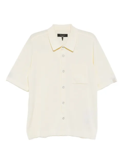 rag & bone knit polo shirt