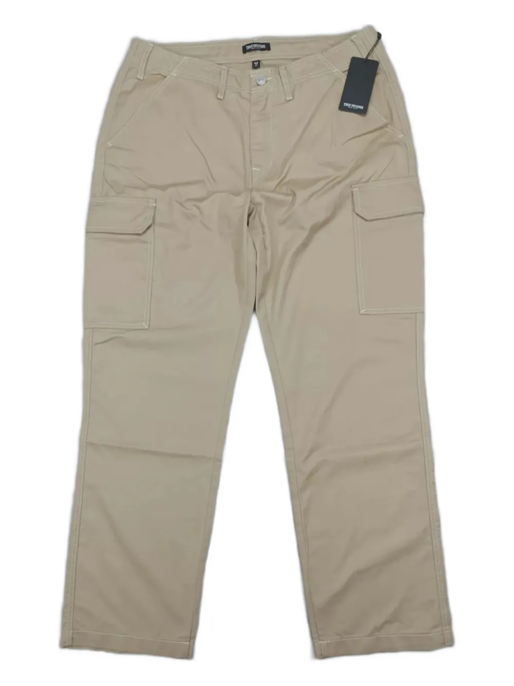 True Religion Cargo Trousers In Neutral