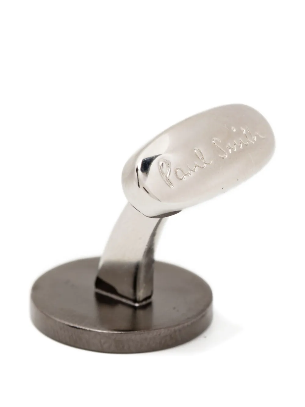 Paul Smith Logo-engraved Cufflinks In Silver