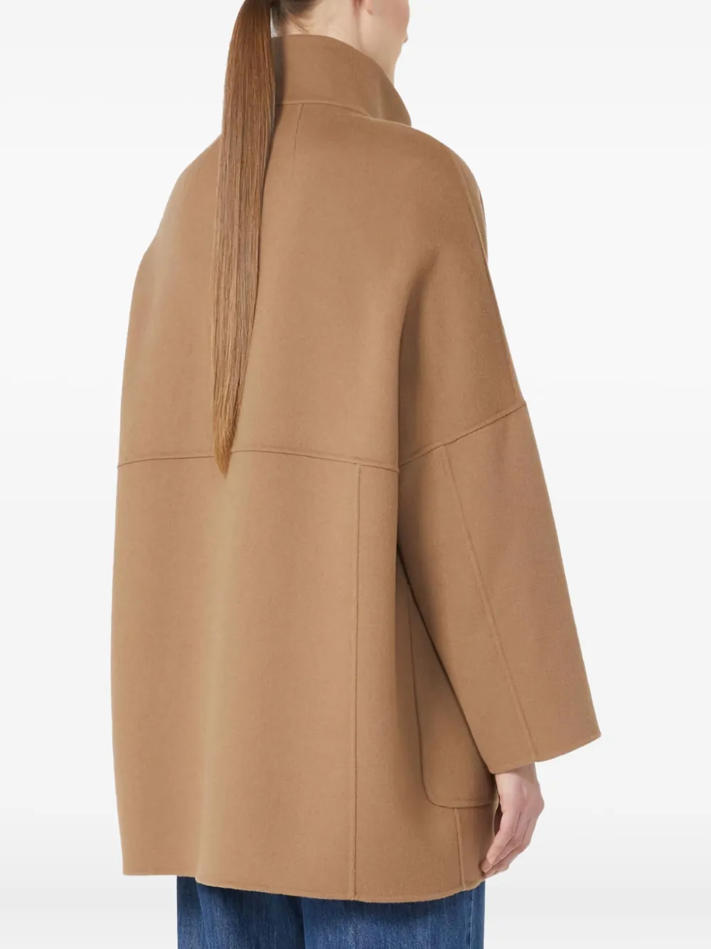 'S Max Mara high-neck patch-pocket coat Bruin