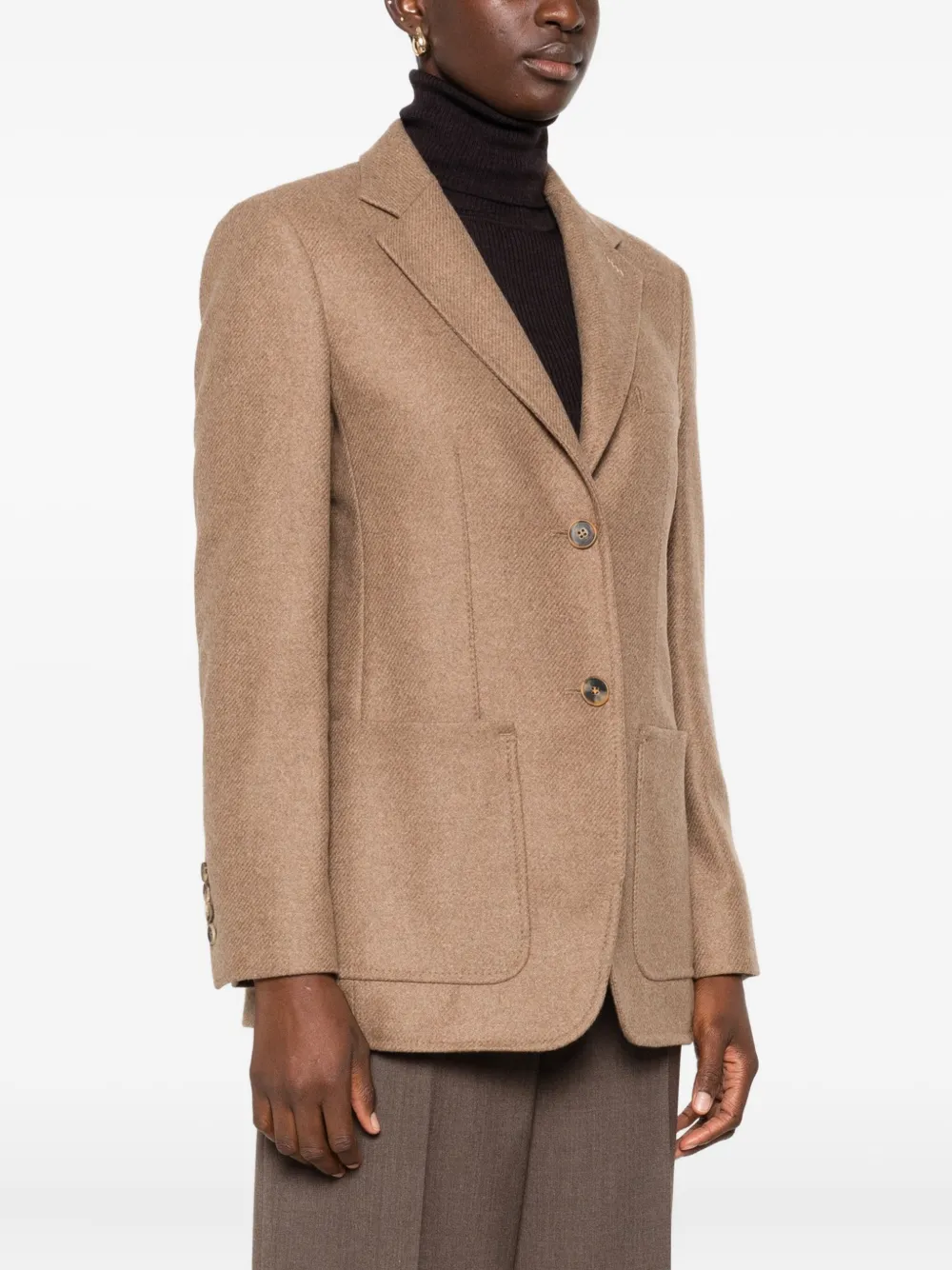 Max Mara Jack met opgestikte zak Bruin