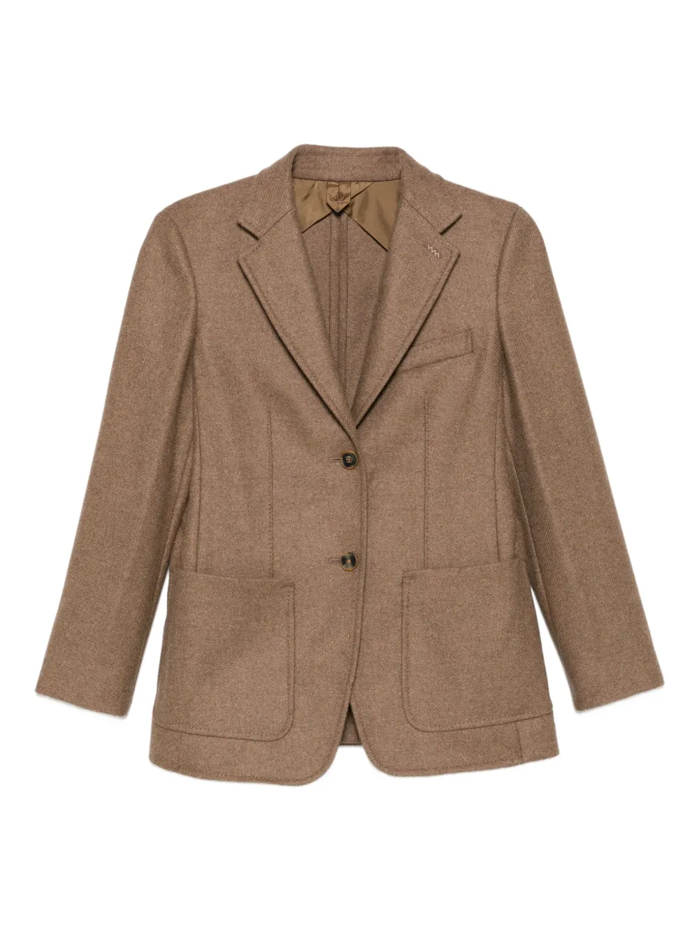 Max Mara patch-pocket notched jacket Bruin