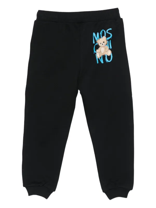 Moschino Kids ジップポケット トラックパンツ | ブラック | FARFETCH JP
