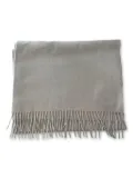 Loro Piana fringed extra-large scarf - Grey