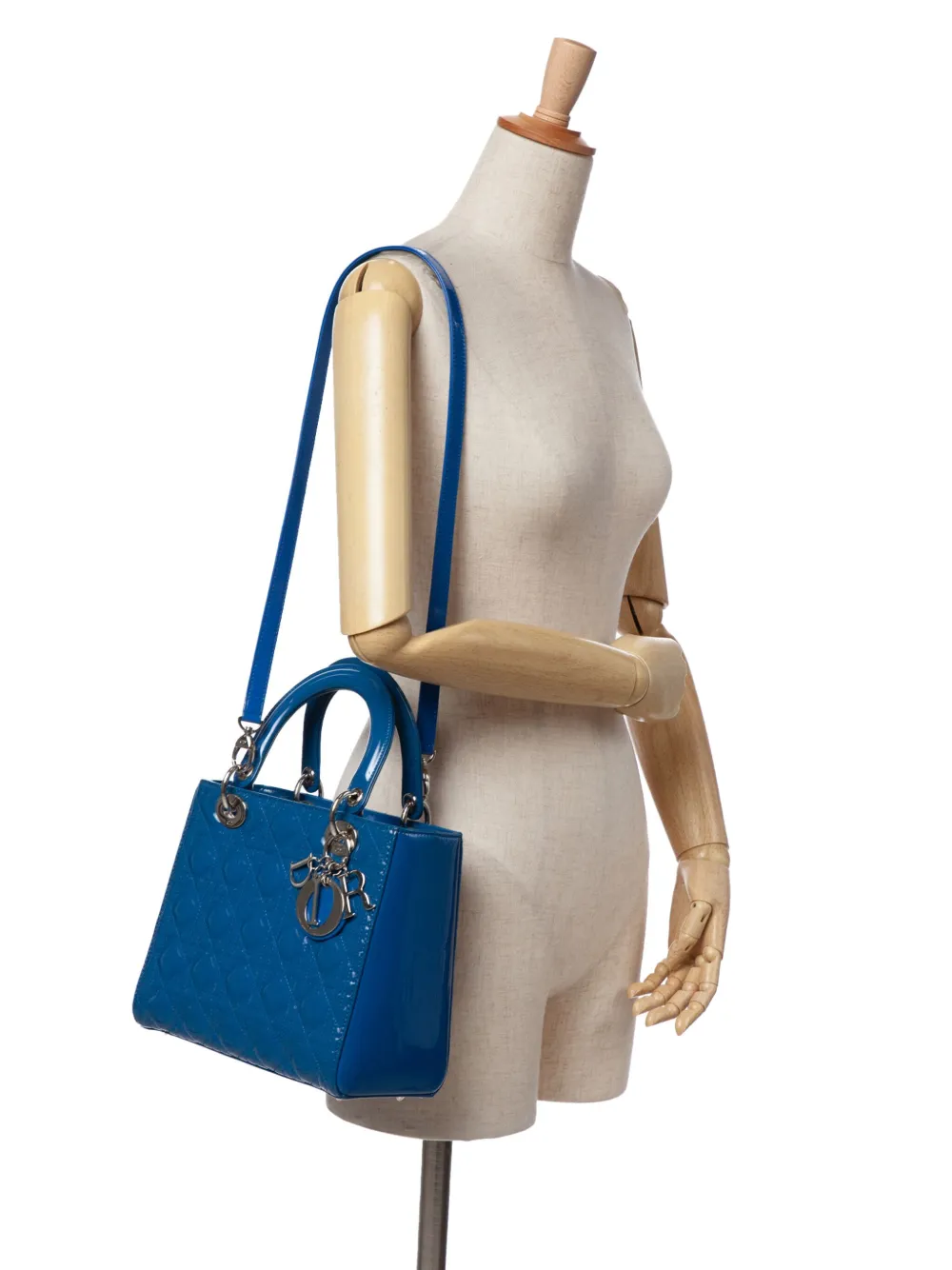 Christian Dior Pre-Owned 2014 Medium Patent Cannage Lady Dior satchel | Pre-Owned | Image 2