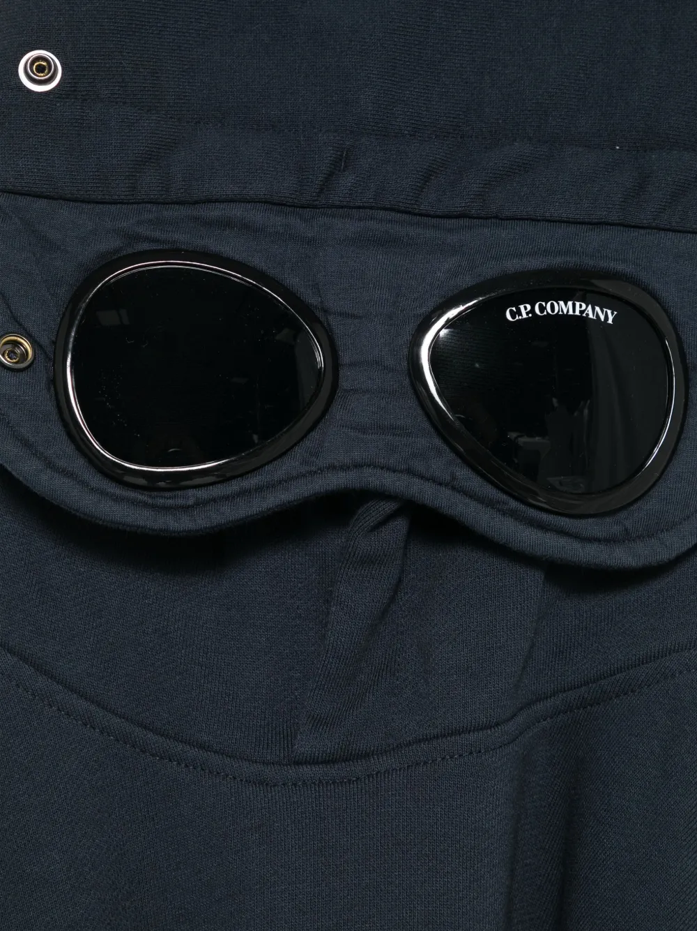 C.P. Company Kids Hoodie met Goggle-detail Blauw