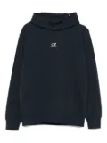 C.P. Company Kids goggle-detail hoodie - Blue