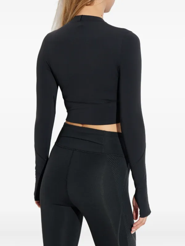 Adidas By Stella McCartney logo-detail long-sleeve Top | Black