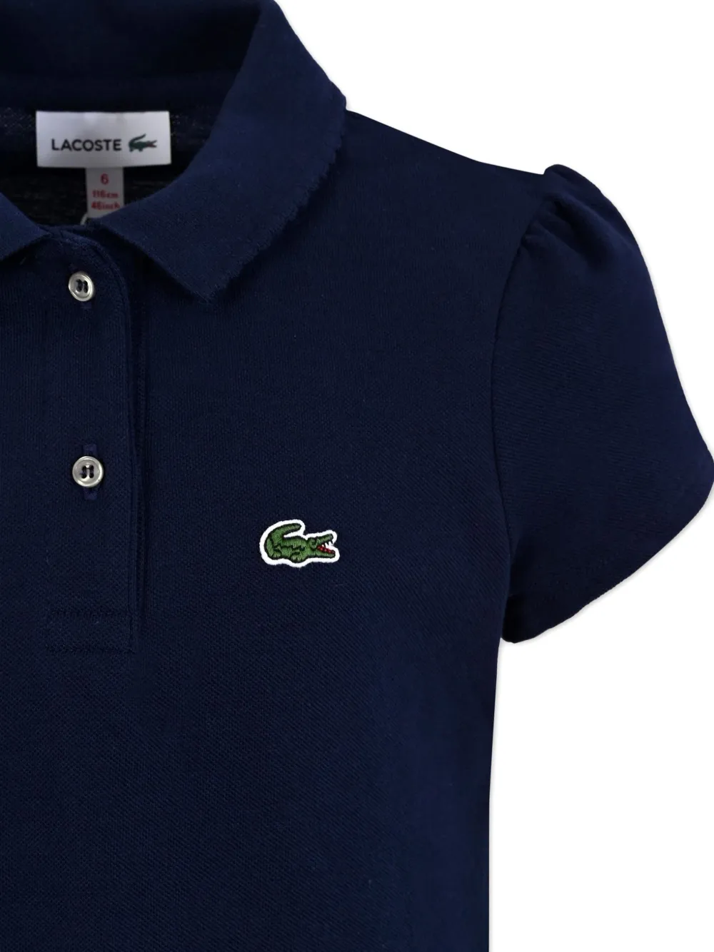 Lacoste Kids Poloshirt met pofmouwen Blauw