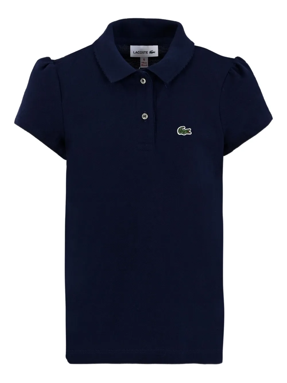 Lacoste Kids Poloshirt met pofmouwen Blauw