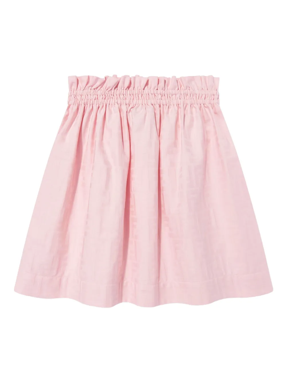 Fendi Kids Midi-rok met elastische tailleband en FF-jacquard Roze