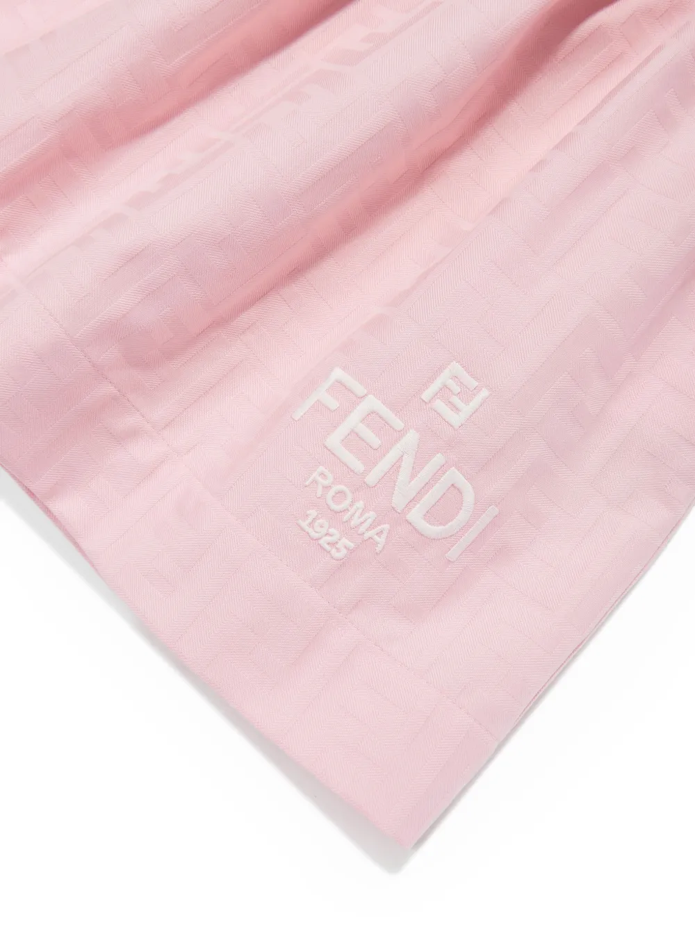 Fendi Kids Midi-rok met elastische tailleband en FF-jacquard Roze