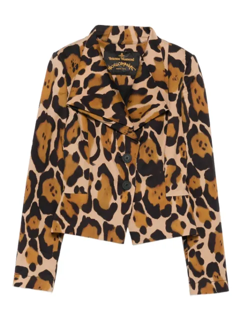 Vivienne Westwood Pre-Owned 2017-2018 leopard-print cotton-blend jacket